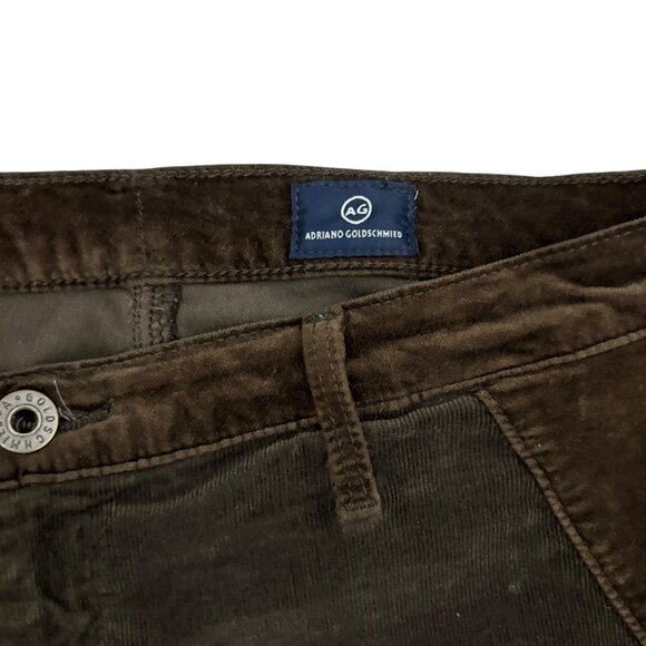 AG Adriano Goldschmied Corduroy Pants Women’s The Stevie Ankle Slim Straight 30R - Picture 5 of 7